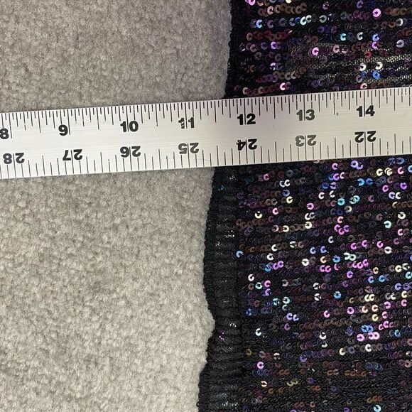 NWT Intimately Free People Womens Gold Rush Long Sleeve Sequin Top Black XS - Picture 8 of 8